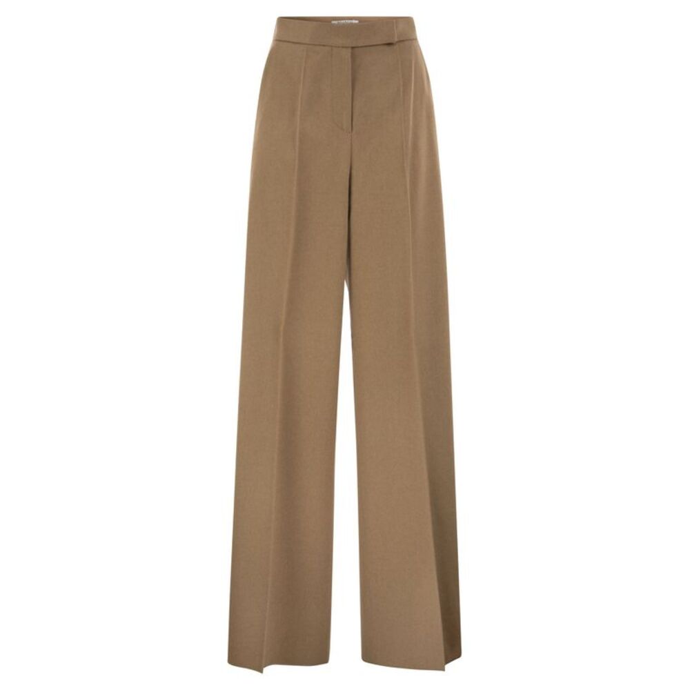 Max Mara Women Mxmfilato - Tailored Wide-Leg Camel Trousers